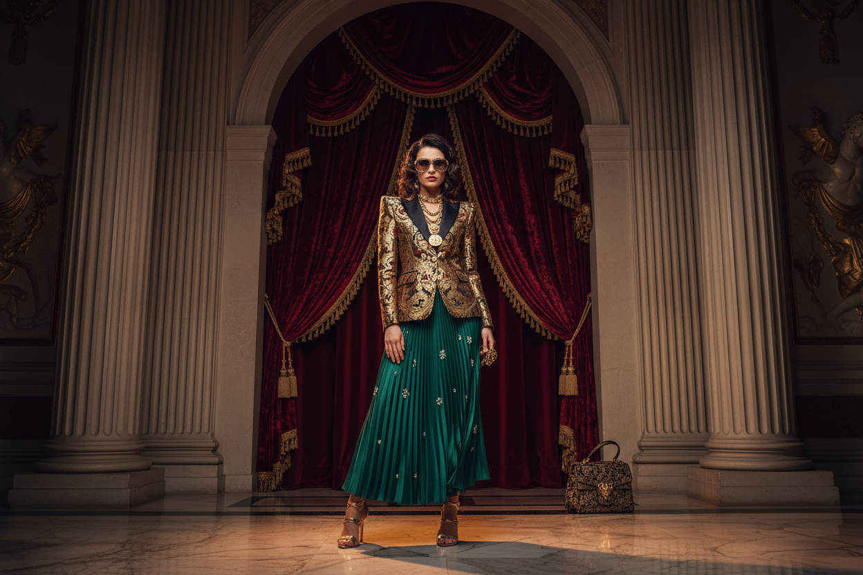 Luxe background image in Gucci en Versace stijl