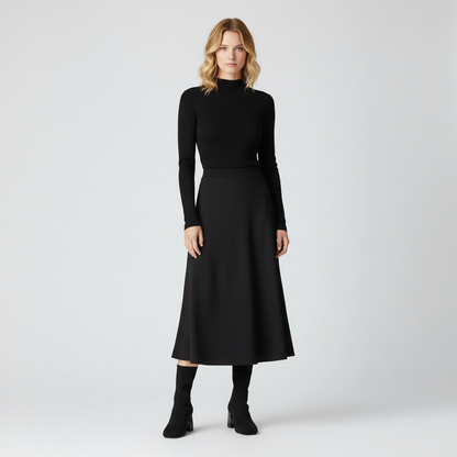 Women's knit sock-style ankle boots in black