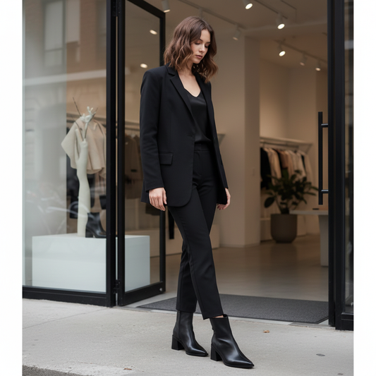 Women's pointed-toe ankle boots refined lifestyle