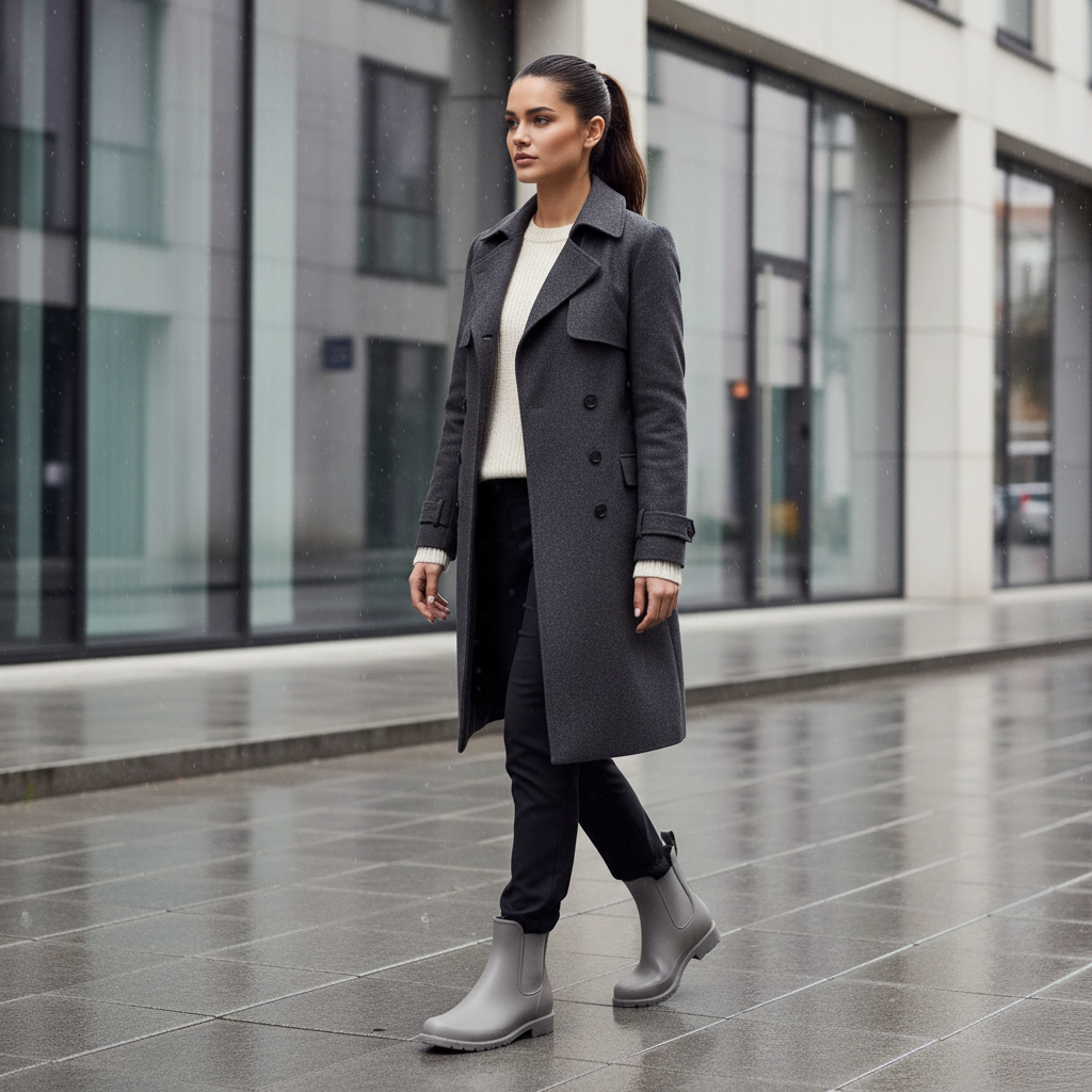 Women's waterproof Chelsea rain boots urban lifestyle